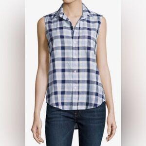 Frank & Eileen Fiona Shirt | Blue Plaid